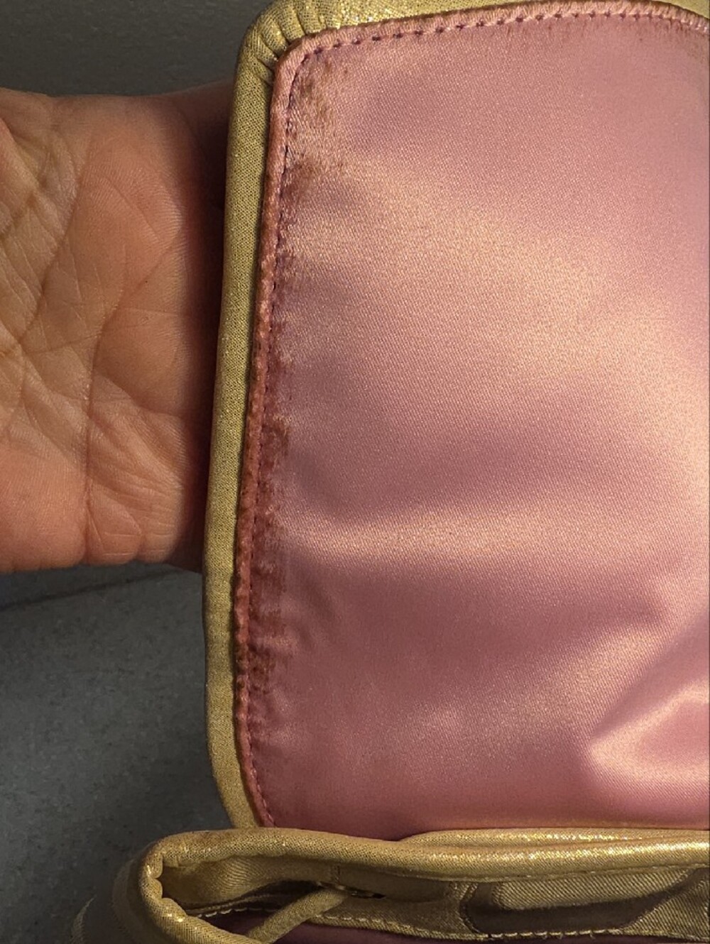 COACH POPPY SIGNATURE SATEEN LUREX BACKPACK - Picture 11 of 16